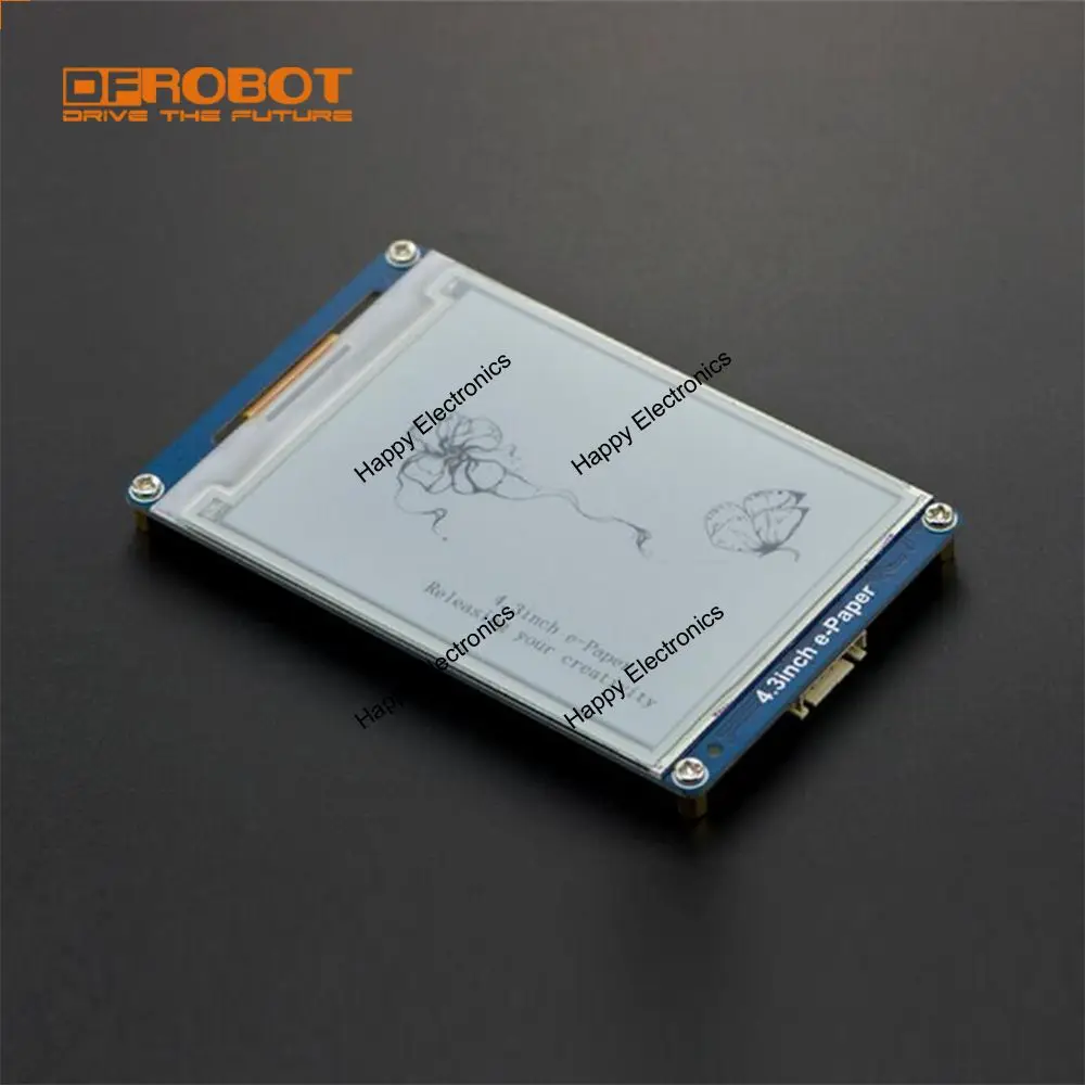 Оригинальная электронная бумага DFRobot 4 3 дюйма модуль дисплея E ink 800x600 5 V 115200 bps 128MB