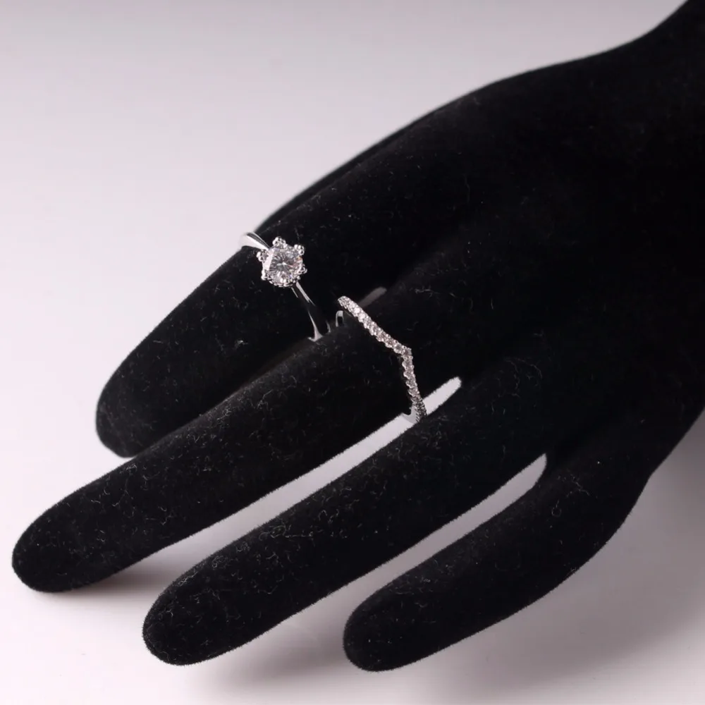 Druzy Special Couple Promise Ring Set His One Her Only Matching Rings Boyfriend Girlfriend Valentine's Day Gift | Украшения и