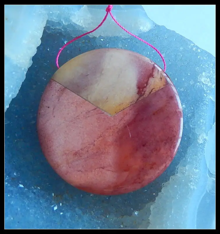 Semiprecious stone Jewelry,birthday present,Natural Mookite Jasper Pendant,50x7mm,27.4g
Semiprecious stone Jewelry,birthday present,Natural Mookite Jasper Pendant,50x7mm,27.4g