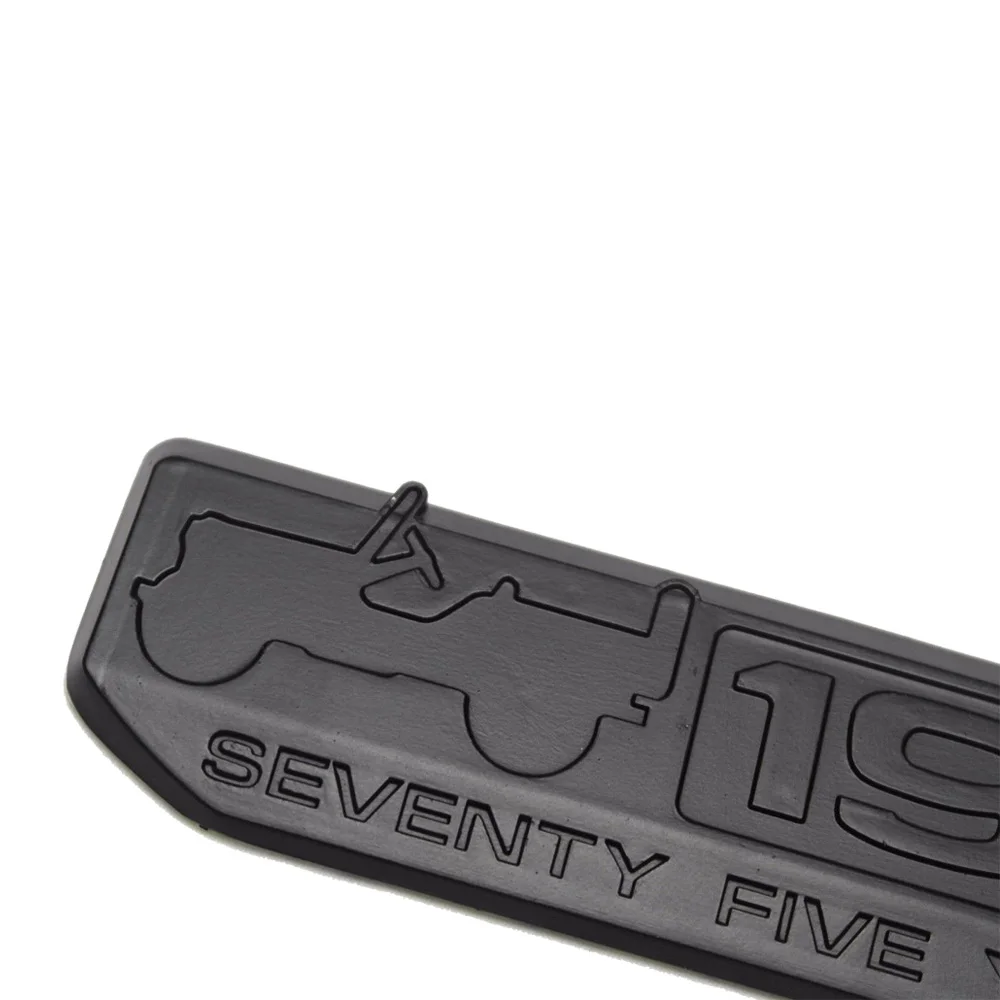 75 Years Since 1941 Anniversary Car SUV Black Emblem Stickers for 2016 Jeep All Models Wrangler Cherokee Compass Patriot
75 Years Since 1941 Anniversary Car SUV Black Emblem Stickers for 2016 Jeep All Models Wrangler Cherokee Compass Patriot