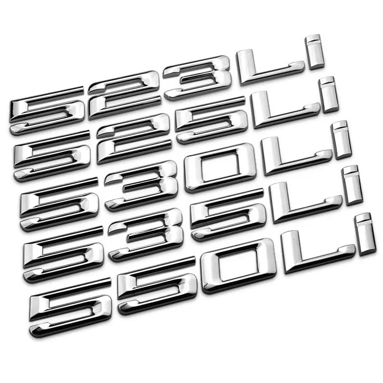 1 PCS 3D ABS 535LI 525LI 530Li letters emblem badge 3D ABS car stickerS for 5 Series Car Styling
1 PCS 3D ABS 535LI 525LI 530Li letters emblem badge 3D ABS car stickerS for 5 Series Car Styling
