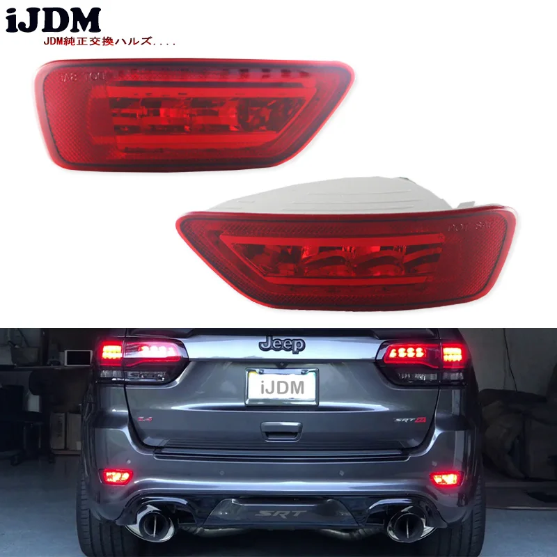 iJDM Car LED For Jeep Bumper Reflector Marker Lights For 2011-up Jeep Grand Cherokee WK2, Compass and Dodge Rear Fog, Tail/Brake
iJDM Car LED For Jeep Bumper Reflector Marker Lights For 2011-up Jeep Grand Cherokee WK2, Compass and Dodge Rear Fog, Tail/Brake