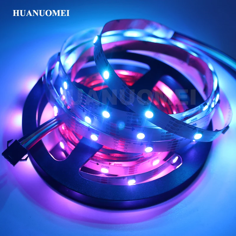 5M 48LEDs/m APA102 Digital Pixel RGB LED Strip 5050 SMD Addreaable Lamp 5V TV Flexible Ribbon Backlight Tape Lights
5M 48LEDs/m APA102 Digital Pixel RGB LED Strip 5050 SMD Addreaable Lamp 5V TV Flexible Ribbon Backlight Tape Lights