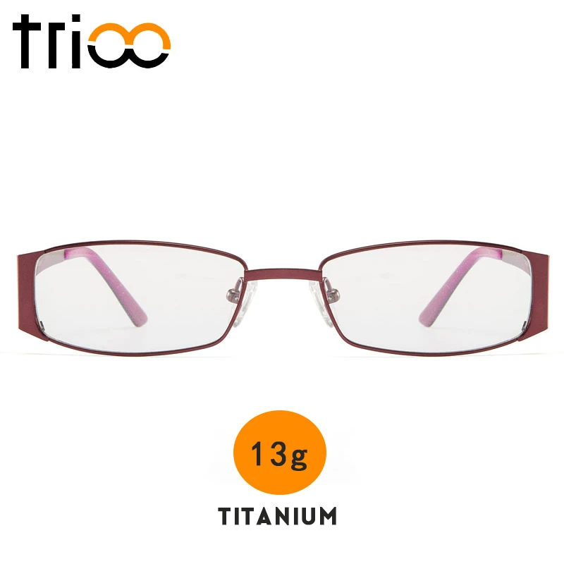 TRIOO Myopia Glasses Women Prescription Eyeglasses Square Pink Titanium Frame 13g Diopter Degree Lens Reading Spectacles Eyewear
TRIOO Myopia Glasses Women Prescription Eyeglasses Square Pink Titanium Frame 13g Diopter Degree Lens Reading Spectacles Eyewear