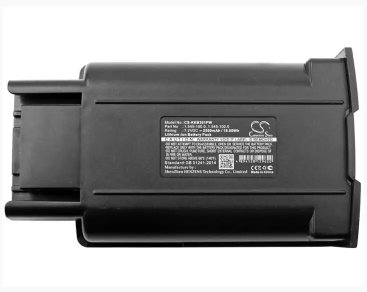 Cameron Sino 2500mAh battery for KARCHER 1.545-104.0 1.545-113.0 EB 30/1 Cordless Electric Sweeper 12" 1.545-100.0 1.545-102.0
Cameron Sino 2500mAh battery for KARCHER 1.545-104.0 1.545-113.0 EB 30/1 Cordless Electric Sweeper 12" 1.545-100.0 1.545-102.0