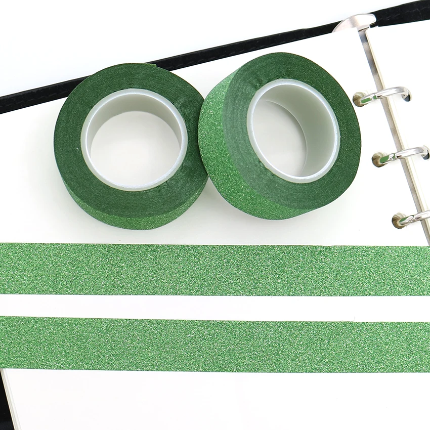 1 шт. креативная зеленая Васи лента блестящие наклейки вспышки сделай сам