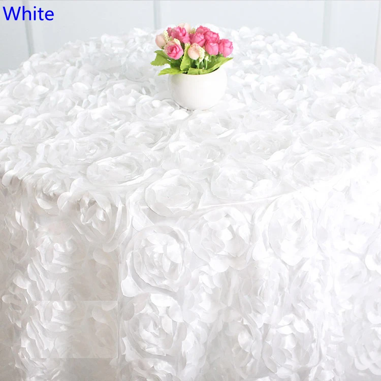 White Colour Wedding Table Cloth Embroider Rosette Flower 3D Table Cover Hotel Banquet Party Round Tables Decoration On Sale
White Colour Wedding Table Cloth Embroider Rosette Flower 3D Table Cover Hotel Banquet Party Round Tables Decoration On Sale