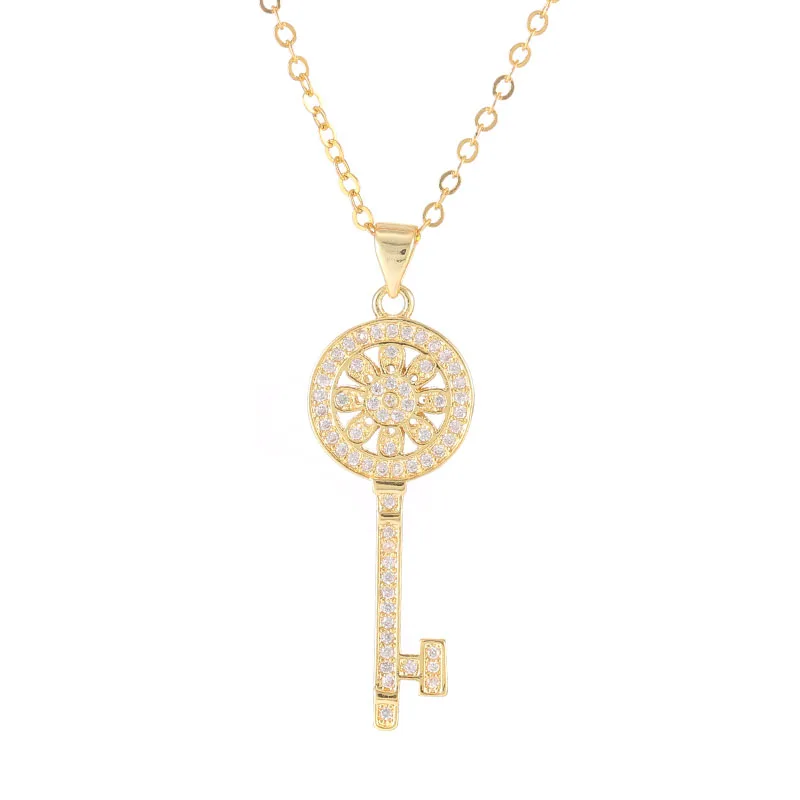Fashion Jewelry Vintage Zircon Key Charms Necklace For Women Accessories Handmade Chain Pendants Bijoux Collares Mujer Best Gift
Fashion Jewelry Vintage Zircon Key Charms Necklace For Women Accessories Handmade Chain Pendants Bijoux Collares Mujer Best Gift