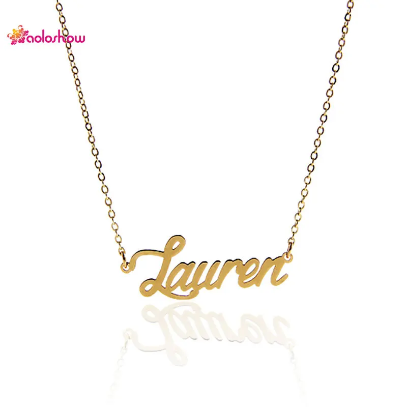 AOLOSHOW Nameplate Necklace Women Letter " Lauren " Charm Initial Necklace Stainless Steel Pendant Name Statement Necklace 2447
AOLOSHOW Nameplate Necklace Women Letter " Lauren " Charm Initial Necklace Stainless Steel Pendant Name Statement Necklace 2447