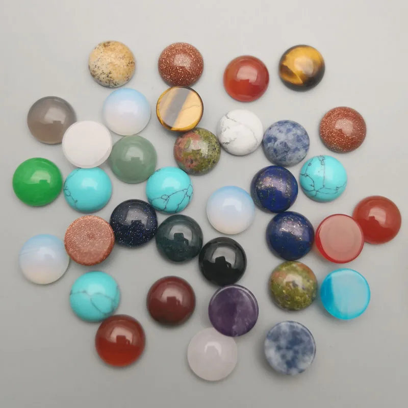 12MM mixed Natural Stone round Beads cabochon for Jewelry making charm fashion Ring accessories 50Pc/lot Free shipping Wholesale
12MM mixed Natural Stone round Beads cabochon for Jewelry making charm fashion Ring accessories 50Pc/lot Free shipping Wholesale