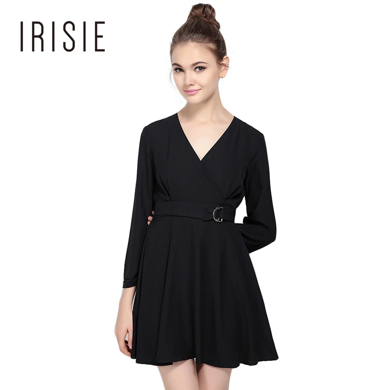 Irisie одежда Chic деловая модельная женская черный Повседневное Обёрточная бумага
