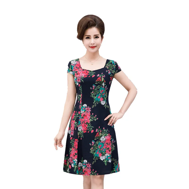 New 2019 Women Summer Dress Plus Size 4XL Loose Elegant Short Sleeve Dress Flower Print Dress RE2332
New 2019 Women Summer Dress Plus Size 4XL Loose Elegant Short Sleeve Dress Flower Print Dress RE2332