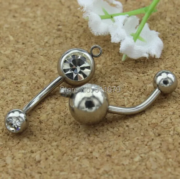Vertical Hoop Add Your Own Charm Belly Ring Double Crystal CZ Clear Color Body Jewelry
Vertical Hoop Add Your Own Charm Belly Ring Double Crystal CZ Clear Color Body Jewelry