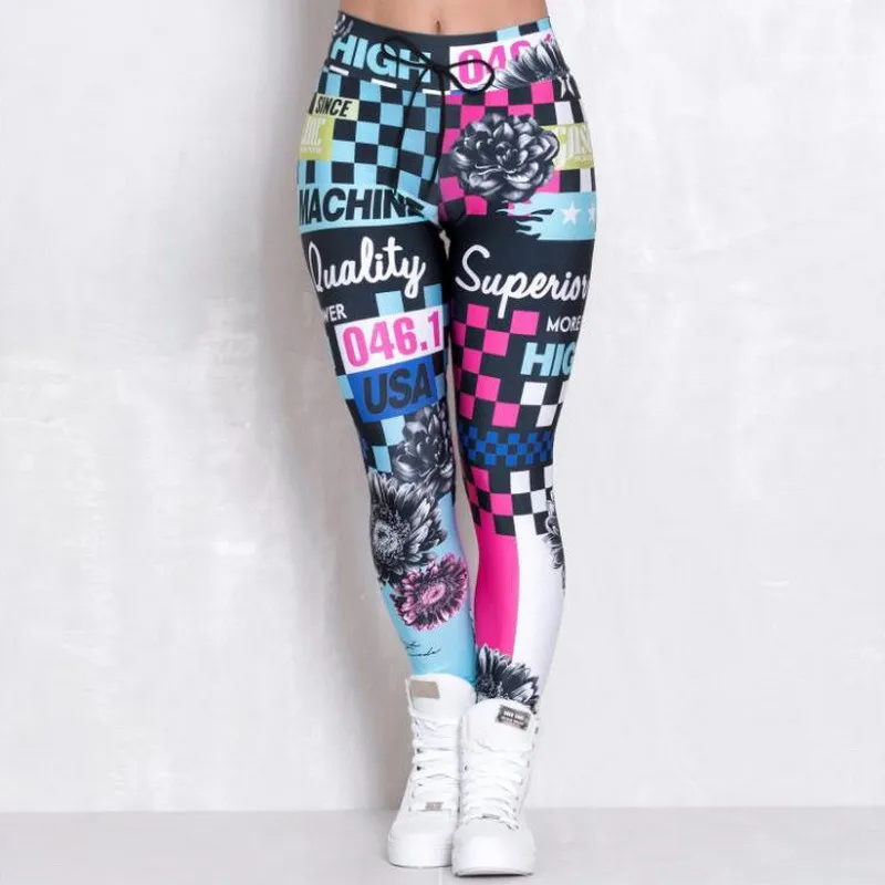 Women Leggings Push Up Hip Fitness Colorful Letter Print Leggins No Transparent Workout Elastic Slim Sports Legging Pants Female
Women Leggings Push Up Hip Fitness Colorful Letter Print Leggins No Transparent Workout Elastic Slim Sports Legging Pants Female