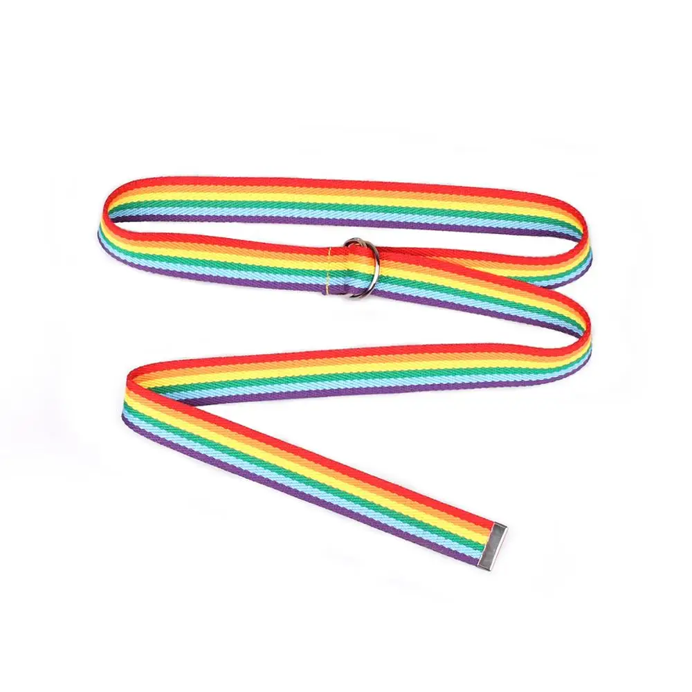 Korean Fashion Double Buckle Belt for Women Harajuku Streetwear Rainbow Canvas Waistband Ulzzang Female Long Waist Belts 150cm
Korean Fashion Double Buckle Belt for Women Harajuku Streetwear Rainbow Canvas Waistband Ulzzang Female Long Waist Belts 150cm