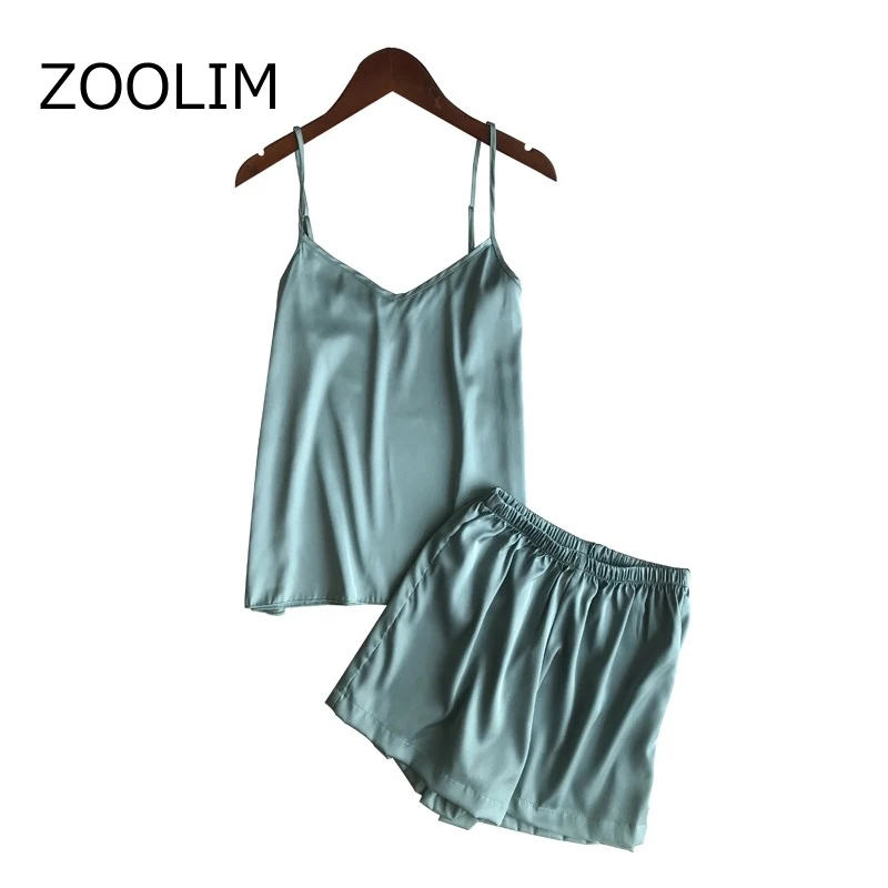 ZOOLIM Women Pajamas Sets Satin Sleepwear Silk Pijama Ladies Nightwear Women's Pajamas with Shorts Pyjama Sleepwear
ZOOLIM Women Pajamas Sets Satin Sleepwear Silk Pijama Ladies Nightwear Women's Pajamas with Shorts Pyjama Sleepwear