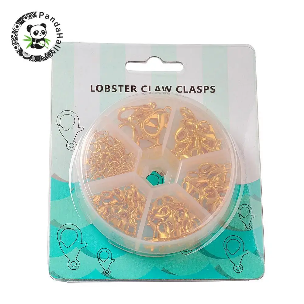 1box Metal Lobster Claw Clasp Hooks for Jewelry Necklace&Bracelet End Connectors Chain DIY Making Accessories kits
1box Metal Lobster Claw Clasp Hooks for Jewelry Necklace&Bracelet End Connectors Chain DIY Making Accessories kits