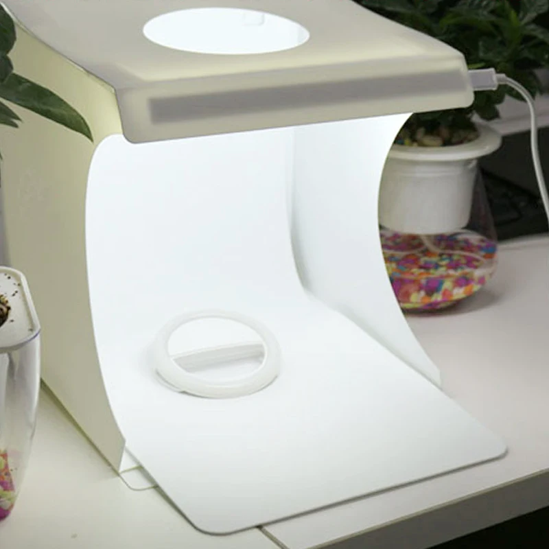 Mini Studio Portable Foldable Photo Softbox Light Photography Box Tabletop Shooting Tent Built In LED Light 22x23x24cm Soft Box
Mini Studio Portable Foldable Photo Softbox Light Photography Box Tabletop Shooting Tent Built In LED Light 22x23x24cm Soft Box