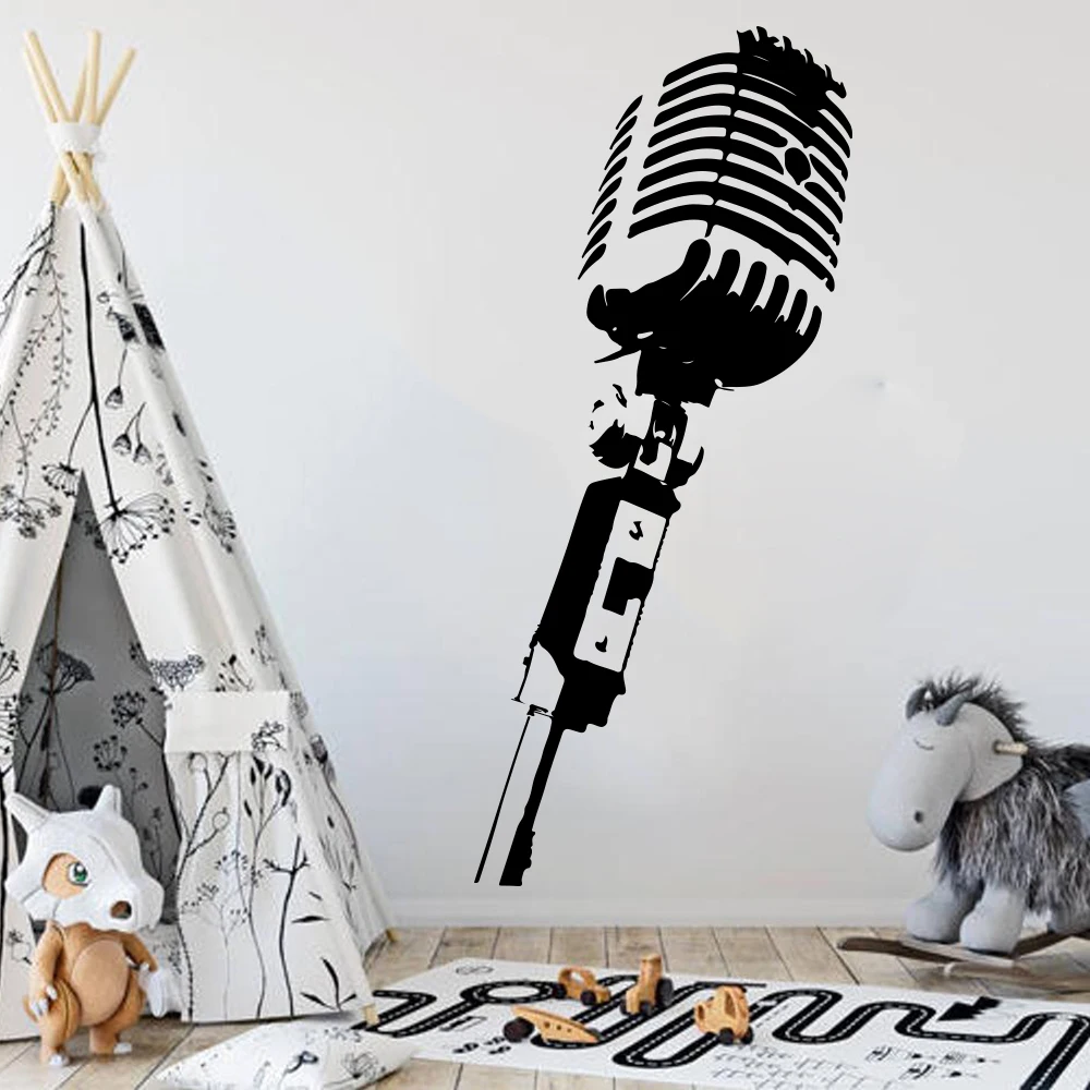 Large Microphone Music Wall Decal Bedroom Baby Nursery Microphone Mic Studio Wall Sticker Classroom Kids Room Vinyl Decor Art
Large Microphone Music Wall Decal Bedroom Baby Nursery Microphone Mic Studio Wall Sticker Classroom Kids Room Vinyl Decor Art