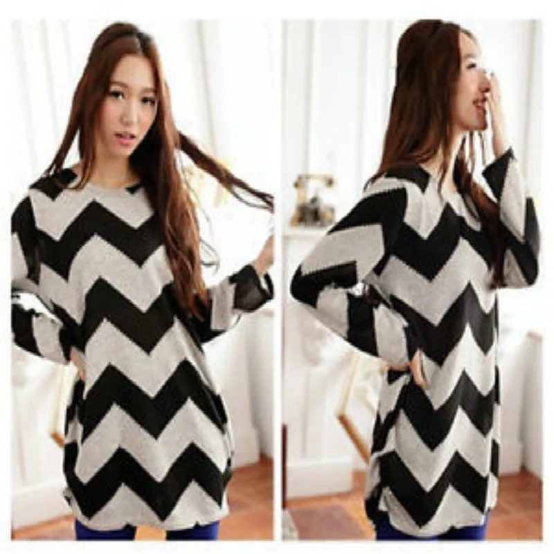 Women Stripes Crewneck Long Sleeve Casual Loose Sweater Knitted Sweaters thin for Spring
Women Stripes Crewneck Long Sleeve Casual Loose Sweater Knitted Sweaters thin for Spring