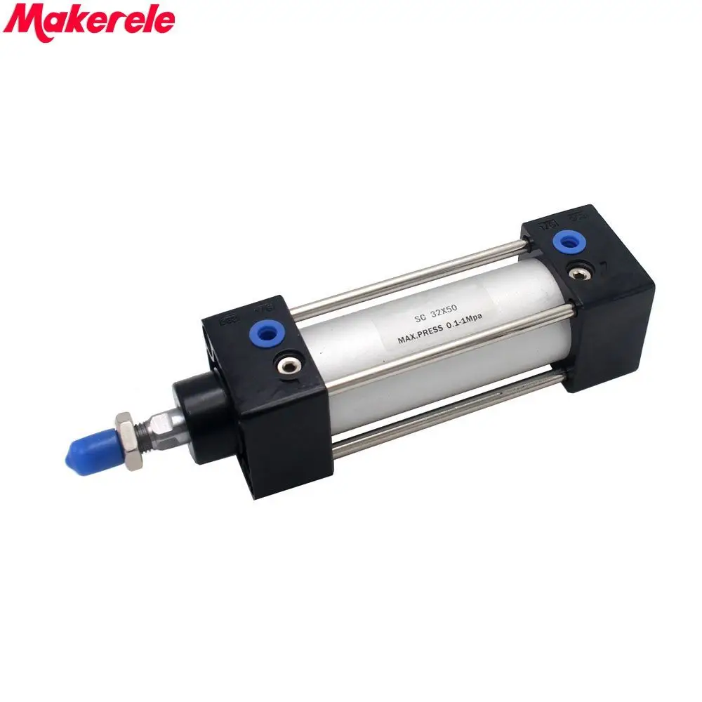 Standard Air Cylinders 32mm Bore 50mm Stroke Acting Pneumatic Cylinder SC32-50 Free Shipping Makerele
Standard Air Cylinders 32mm Bore 50mm Stroke Acting Pneumatic Cylinder SC32-50 Free Shipping Makerele