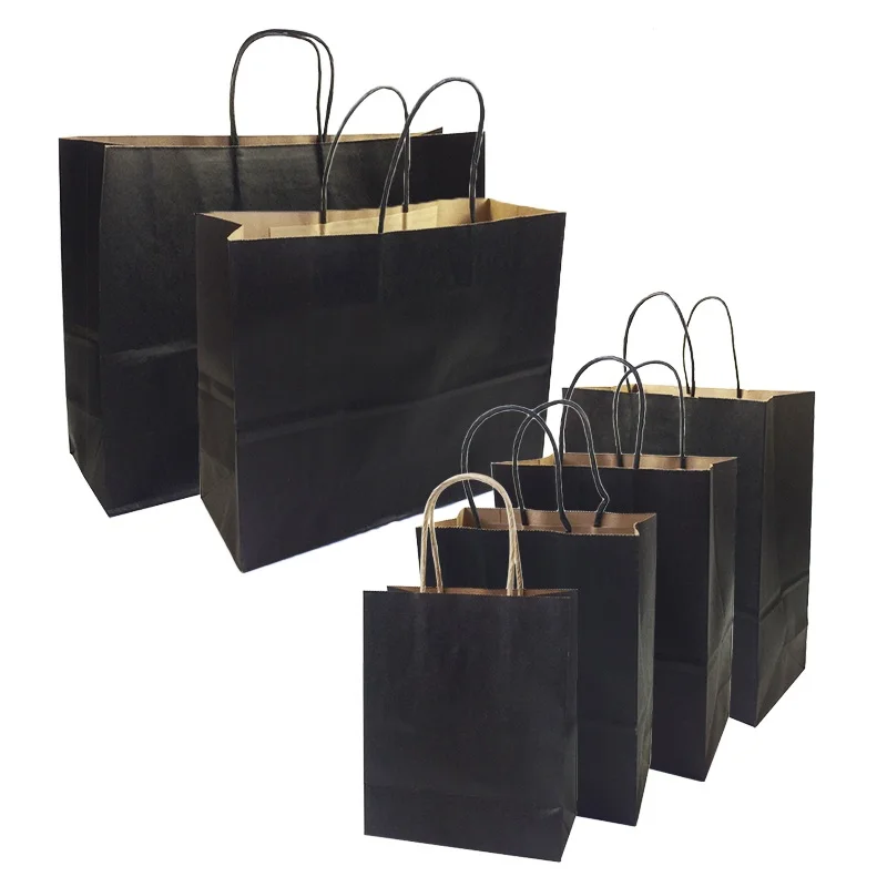 10 Pcs/lot Gift Bags With Handles Multi-function High-end Black kraft Paper Bags 6 Size for Shops Party Gifts Clothes&shoes
10 Pcs/lot Gift Bags With Handles Multi-function High-end Black kraft Paper Bags 6 Size for Shops Party Gifts Clothes&shoes