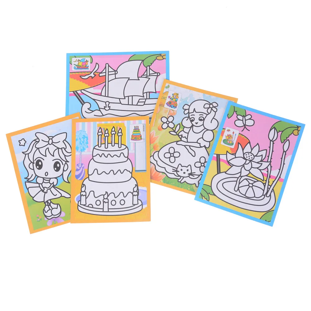 5pcs/lot Two-in-one Magic Color Scratch Art Paper Coloring Cards Scraping Drawing Toys For Children 13*9.5cm
5pcs/lot Two-in-one Magic Color Scratch Art Paper Coloring Cards Scraping Drawing Toys For Children 13*9.5cm