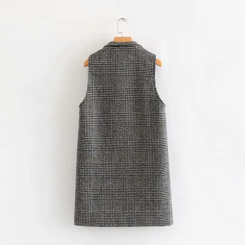 Plaid suit vest female spring and autumn 2018 New Retro sleeveless fashion vest female long section parka
Plaid suit vest female spring and autumn 2018 New Retro sleeveless fashion vest female long section parka