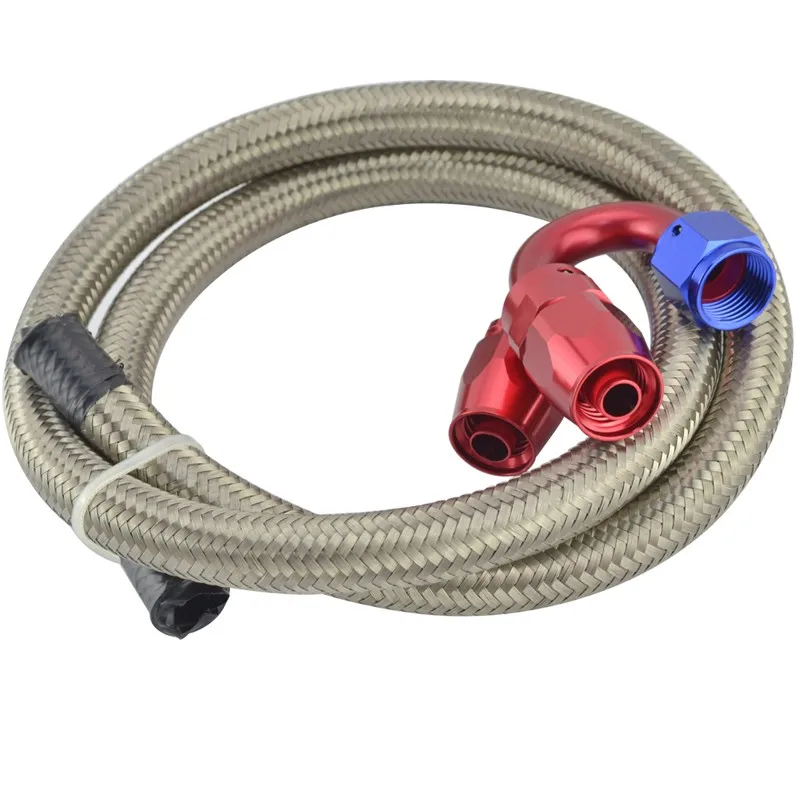 AN 10 10-AN Stainless Steel Braided Oil/Fuel Line Hose 1 Meter Pipe+Straight+180 Degree Swivel Fitting Oil Hose End Adapter Kit
AN 10 10-AN Stainless Steel Braided Oil/Fuel Line Hose 1 Meter Pipe+Straight+180 Degree Swivel Fitting Oil Hose End Adapter Kit