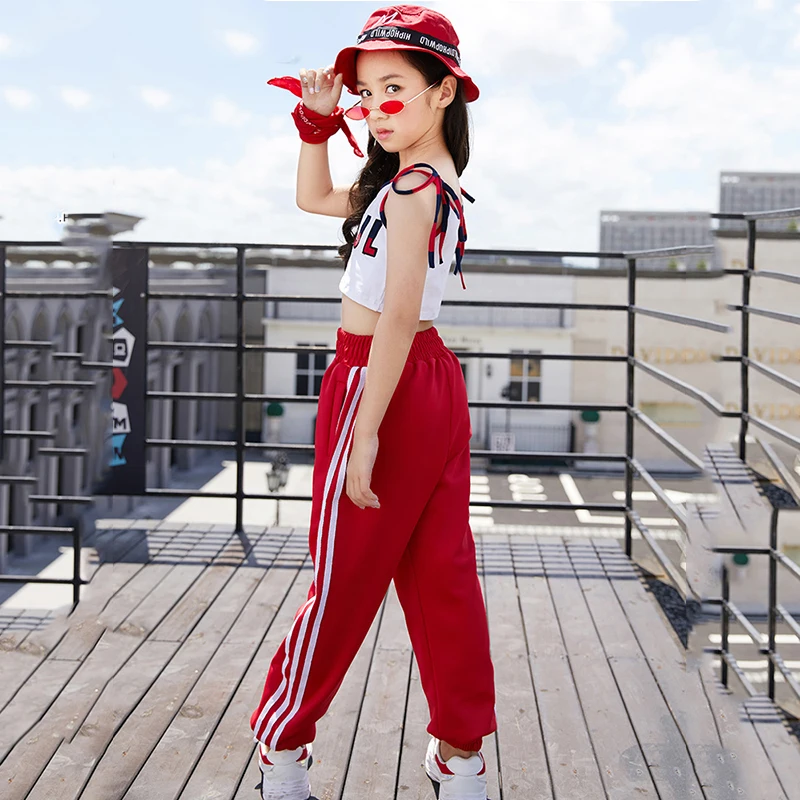 Hip Hop Dance Costume Vest Trousers Red Hat Kids Jazz Dance Costumes Hip Hop Clothes Girls Street Performance Wear DN2522
Hip Hop Dance Costume Vest Trousers Red Hat Kids Jazz Dance Costumes Hip Hop Clothes Girls Street Performance Wear DN2522