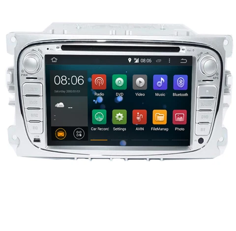 7 дюймовый 2din Android 1 автомобильный DVD плеер для Ford Mondeo C max S Galaxy Wifi 4G GPS Bluetooth Canbus Радио
