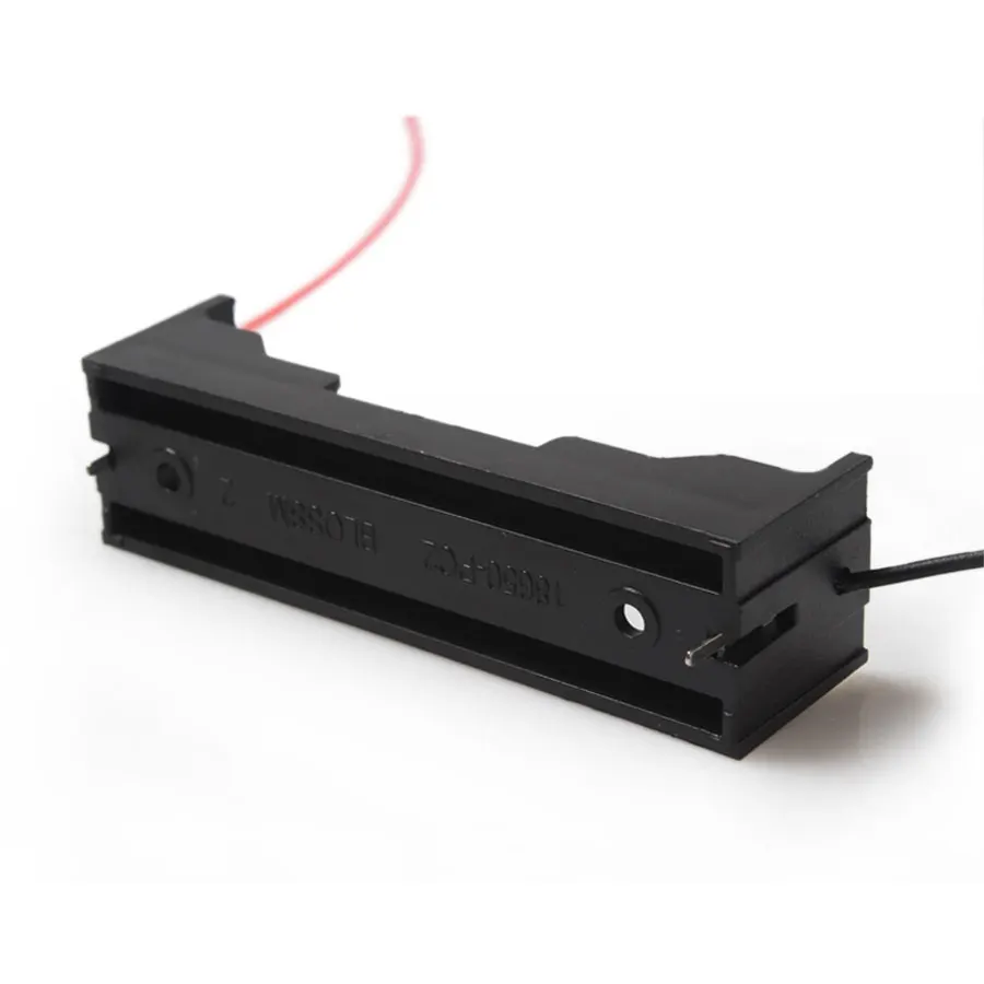 100PCS/lot Wholesale 18650 Battery 3.7V Clip Holder Box Case Black With Wire Lead for Soldering / Connecting
100PCS/lot Wholesale 18650 Battery 3.7V Clip Holder Box Case Black With Wire Lead for Soldering / Connecting