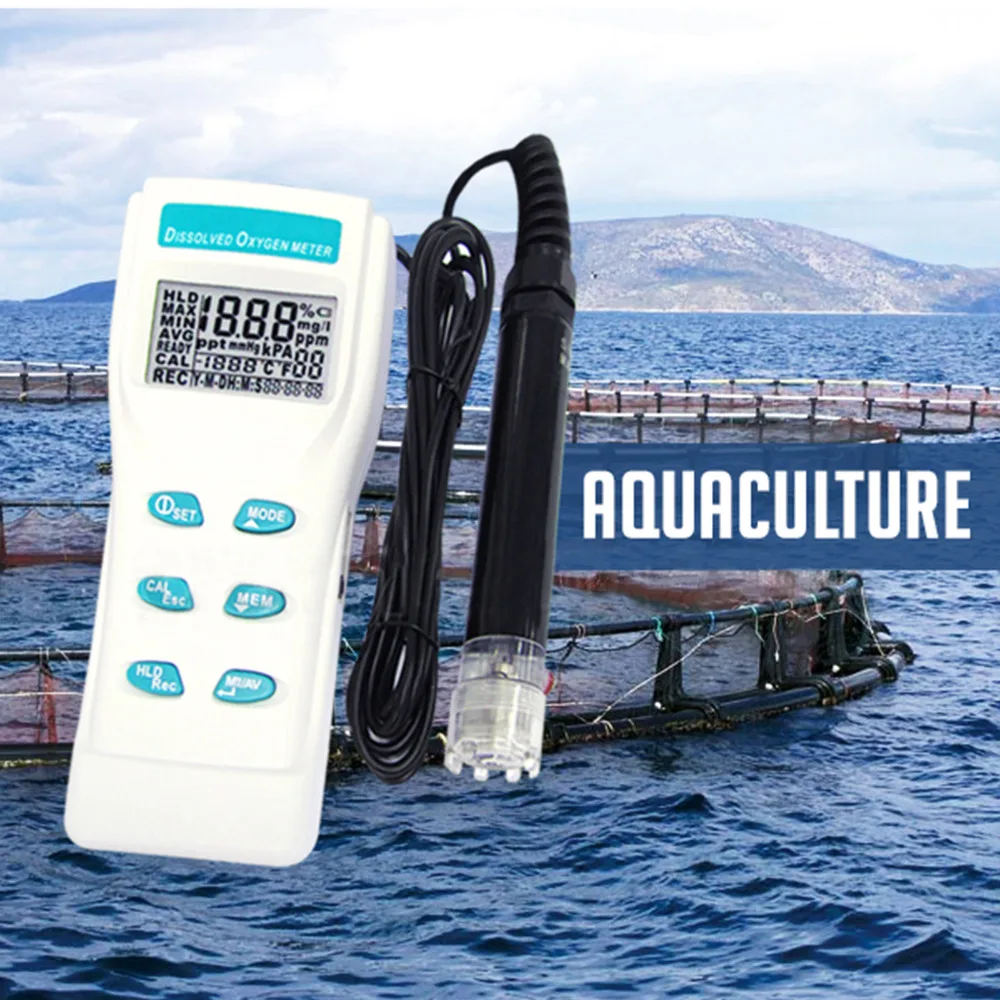 Professional Digital Large LCD Display Dissolved Oxygen DO Meter Tester 0~199.9% / 0~19.99 PPM / 0~19.99 mg/I Range
Professional Digital Large LCD Display Dissolved Oxygen DO Meter Tester 0~199.9% / 0~19.99 PPM / 0~19.99 mg/I Range