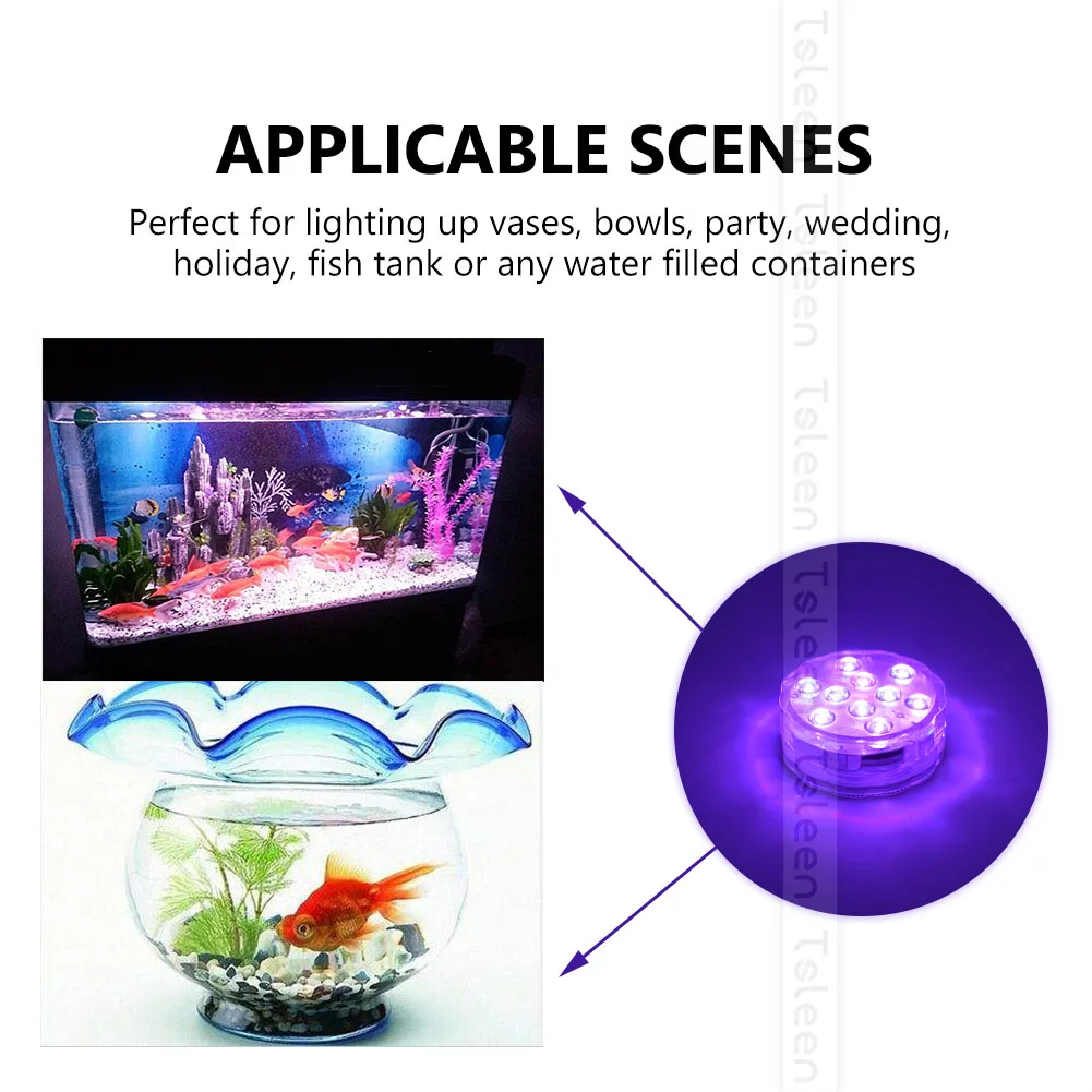 SMD5050 RGB Underwater Light Pond Submersible AAA Battery Operated IP68 Waterproof Swimming Pool Lamp For Wedding Party Lighting
SMD5050 RGB Underwater Light Pond Submersible AAA Battery Operated IP68 Waterproof Swimming Pool Lamp For Wedding Party Lighting