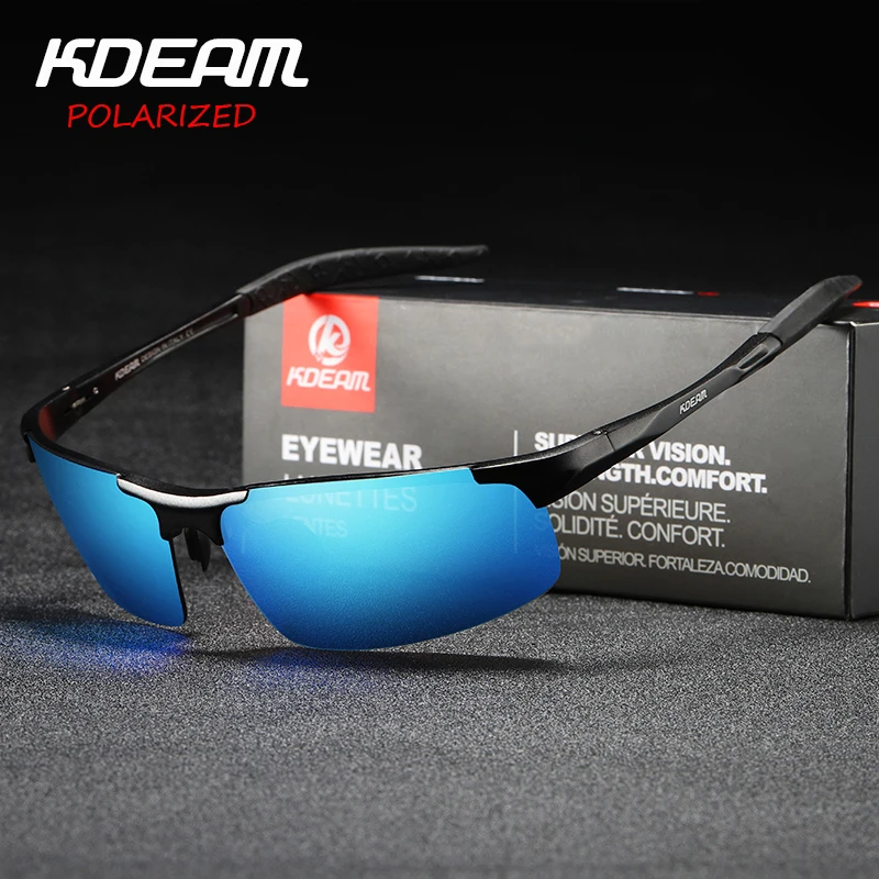 Aluminium Magnesium Frame Polarized Sunglasses for Men Goggle Driving glasses Brand Designer with High Quality KDEAM 8 Colors
Aluminium Magnesium Frame Polarized Sunglasses for Men Goggle Driving glasses Brand Designer with High Quality KDEAM 8 Colors