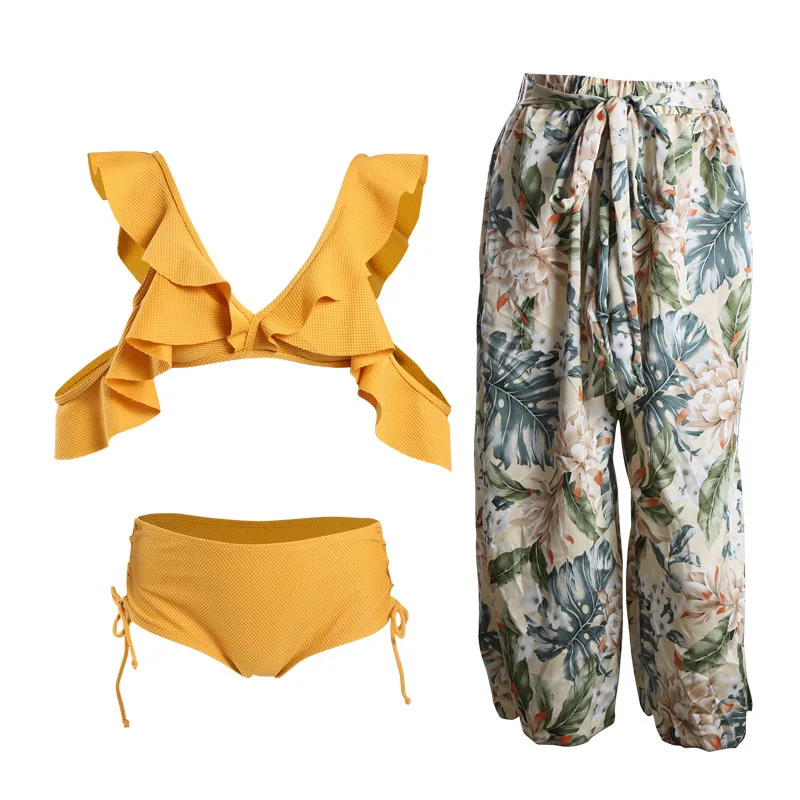 Women's Swimwear 2019 Piece Swim Surfing Swimming Suit For Women Bathing Sexy Suits Beach Three Bikini Set Printed Legged
Women's Swimwear 2019 Piece Swim Surfing Swimming Suit For Women Bathing Sexy Suits Beach Three Bikini Set Printed Legged