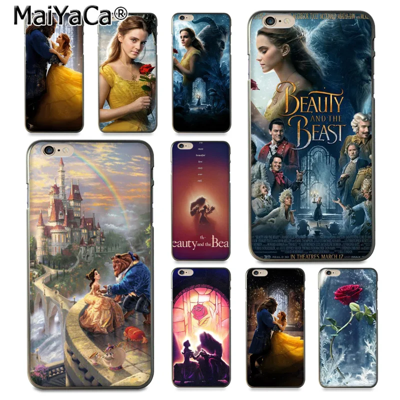 MaiYaCa The Beauty And Beast Movie красивые аксессуары для телефонов Чехол Apple iPhone 8 7 6 6S Plus X 5 5S SE