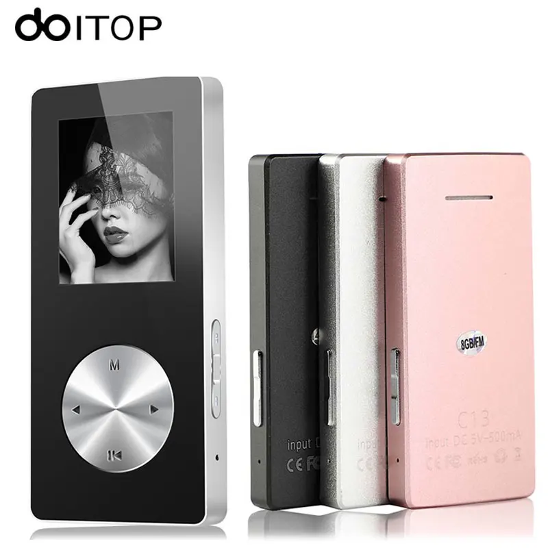 Музыкальный плеер DOITOP металлический Hi-Fi MP3 с поддержкой TF карты fm-видео |