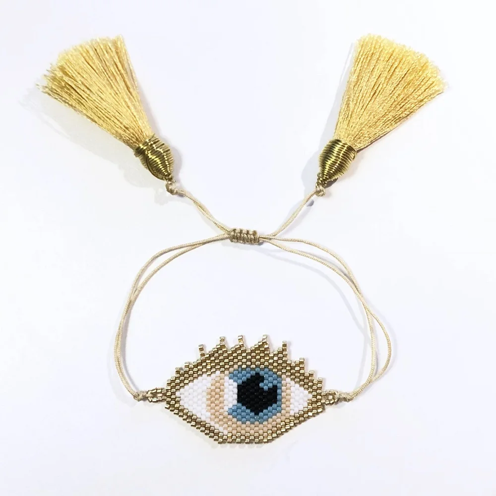 Go2boho Evil Eye Bracelet MIYUKI Turkish Eye Bracelets Jewelry Women Crystal Jewellery Tassel Fatima Hamsa Hand Pulseras 2020
Go2boho Evil Eye Bracelet MIYUKI Turkish Eye Bracelets Jewelry Women Crystal Jewellery Tassel Fatima Hamsa Hand Pulseras 2020