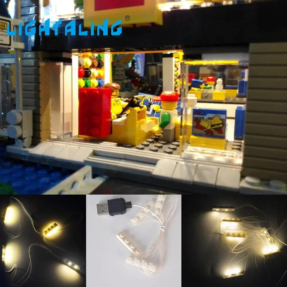 Lightaling LED Light Bricks Kit Can Decorate All Blocks Building House Building Blocks Model Toys
Lightaling LED Light Bricks Kit Can Decorate All Blocks Building House Building Blocks Model Toys