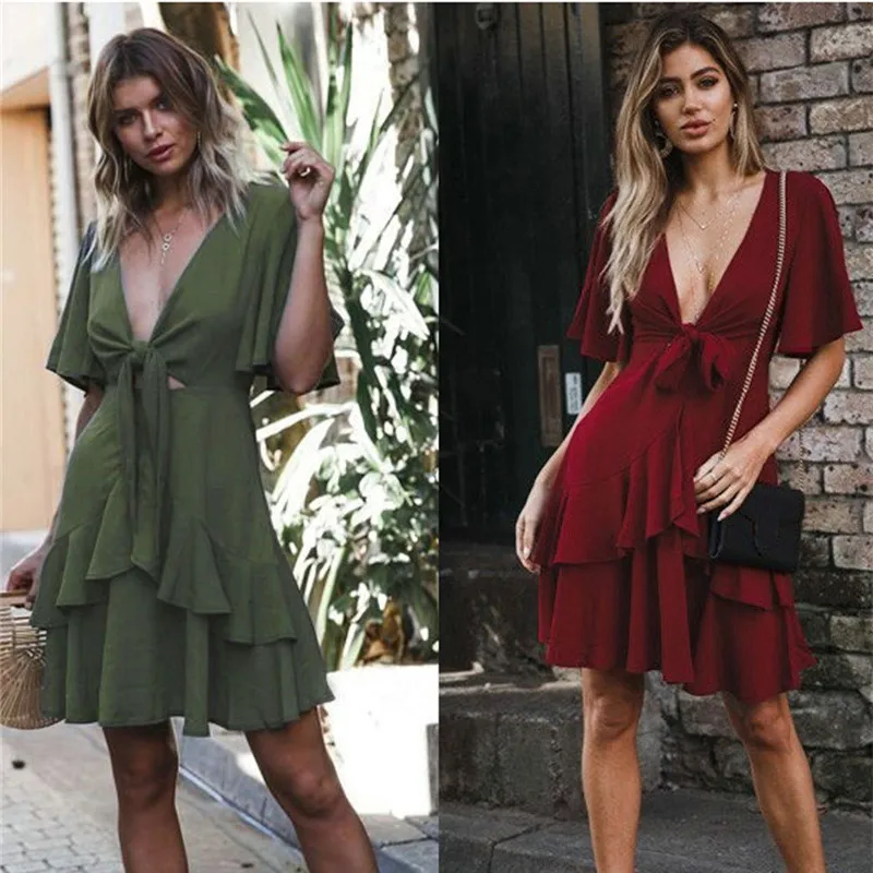 2019 Women Summer Dress Sexy Party Night Club Dresses Korean Casual Fashion Ruffles Midi Dress
2019 Women Summer Dress Sexy Party Night Club Dresses Korean Casual Fashion Ruffles Midi Dress
