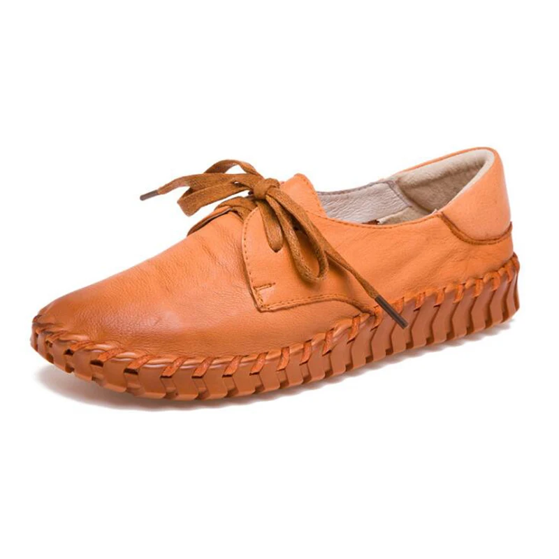 2018 new Handmade Genuine Leather women shoes Women Round Toe Lace-Up Casual Shoes Spring And Autumn Flat Loafers Shoes k158
2018 new Handmade Genuine Leather women shoes Women Round Toe Lace-Up Casual Shoes Spring And Autumn Flat Loafers Shoes k158