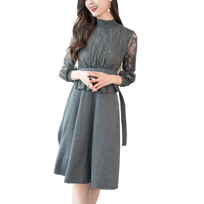 2018 Spring Summer New Fashion Dress High Waist Flounce Thin Seven Sleeves Lace Hollow Women Dress Long Section Vestidos 3004
2018 Spring Summer New Fashion Dress High Waist Flounce Thin Seven Sleeves Lace Hollow Women Dress Long Section Vestidos 3004