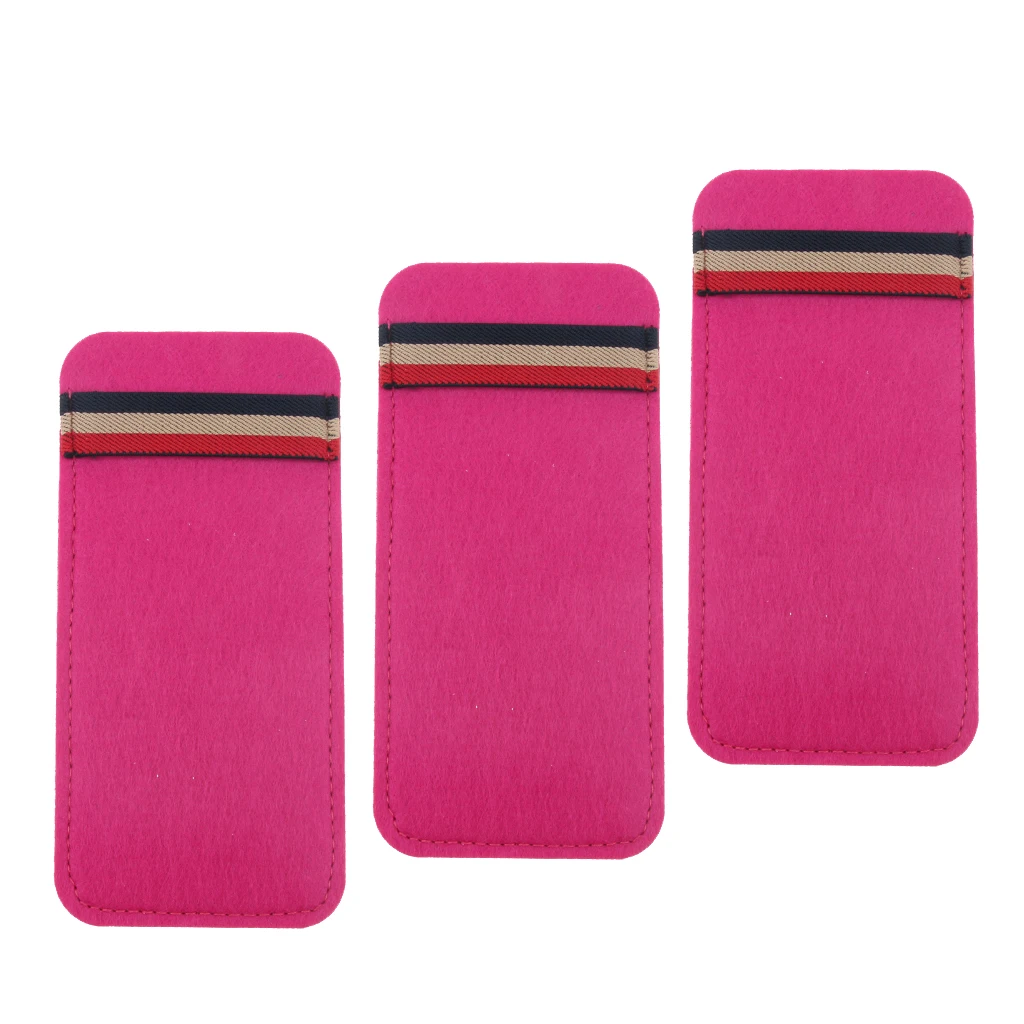 3 Pieces Soft Felt Glasses Pouch Case Eyeglass Sunglass Storage Bag Holder - Black/Brown/Rose Red/Gray - 17.8 X 8.8 X 0.5cm
3 Pieces Soft Felt Glasses Pouch Case Eyeglass Sunglass Storage Bag Holder - Black/Brown/Rose Red/Gray - 17.8 X 8.8 X 0.5cm