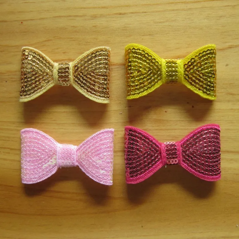 120pcs/lot 18colors DIY Shiny Sequin Bows Knot Without Clips Fashion Applique Headband Bows For Baby Girls Hair Accessories
120pcs/lot 18colors DIY Shiny Sequin Bows Knot Without Clips Fashion Applique Headband Bows For Baby Girls Hair Accessories