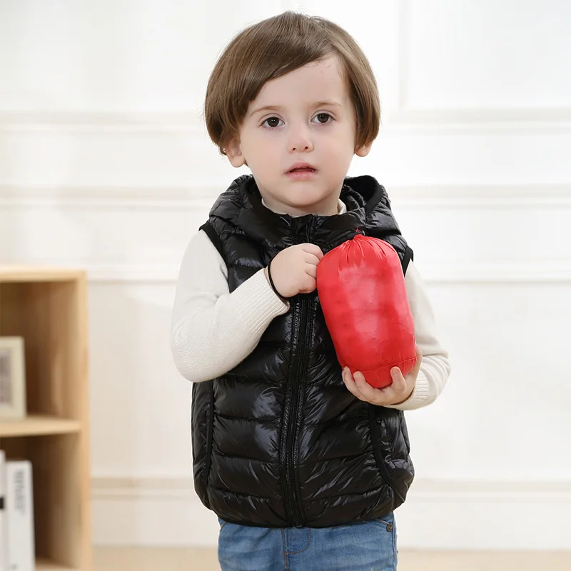 KIDS Ultra Light Natural White Duck Down Hooded Vest Lightweight BABY Vest Autumn Winter Windproof Warm Waistcoat Children TOPS
KIDS Ultra Light Natural White Duck Down Hooded Vest Lightweight BABY Vest Autumn Winter Windproof Warm Waistcoat Children TOPS