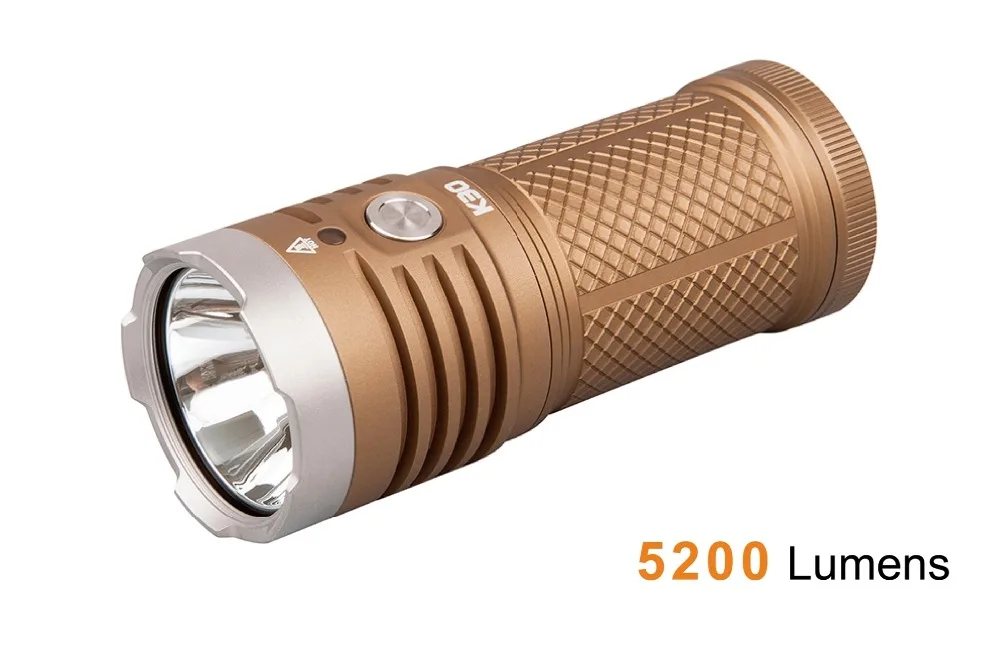 ACEBEAM K30 прожектор CREE XHP70.2 Макс 5200 люмен луч бросать 374 м ручной фонарь + 18650 3100 мАч