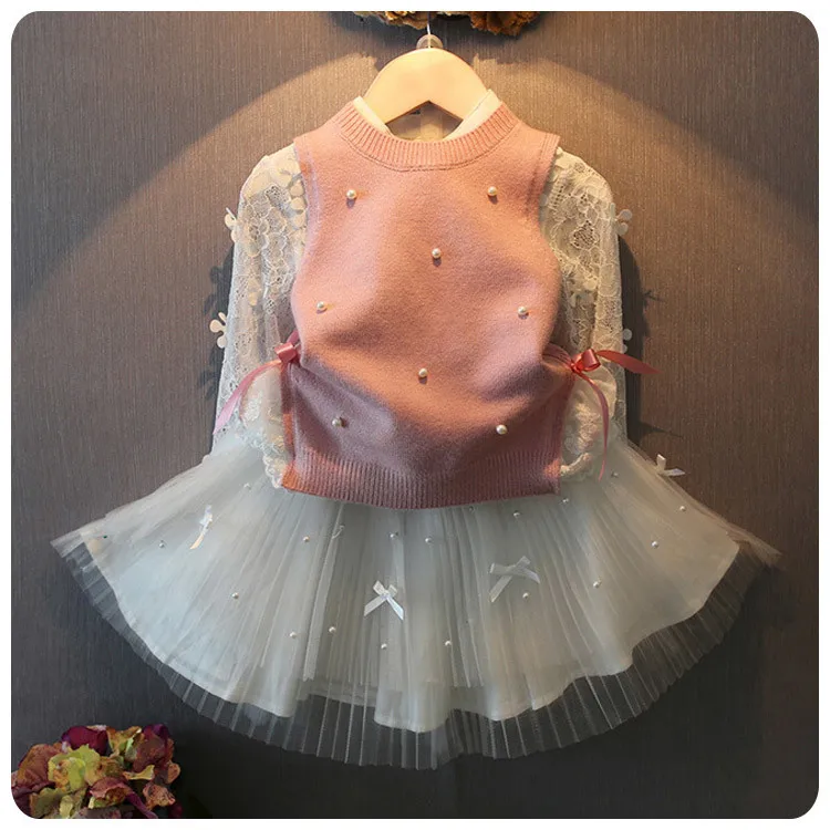 2016 Autumn Clothing New Product Korean Girl Children's Garment Lace Split Joint Knitting Vest Vest Girl Sleeveless Sweater
2016 Autumn Clothing New Product Korean Girl Children's Garment Lace Split Joint Knitting Vest Vest Girl Sleeveless Sweater