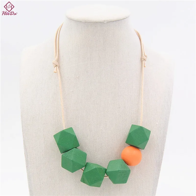 2018 New Simple Wood Beads Pendant&necklace for Women Fashion Manual Long Wax Line Adjustable Kolye Graceful Joker Bijoux Femme
2018 New Simple Wood Beads Pendant&necklace for Women Fashion Manual Long Wax Line Adjustable Kolye Graceful Joker Bijoux Femme