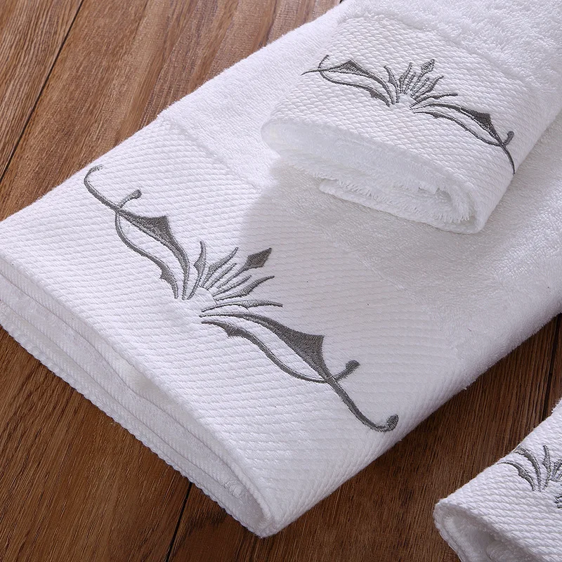 High Quality 16S 5 Star Hotel Towel Set 100% Combed Cotten 3PCS Set Bath + Face + Hand Towels Thickened Hotel White Bath Towels
High Quality 16S 5 Star Hotel Towel Set 100% Combed Cotten 3PCS Set Bath + Face + Hand Towels Thickened Hotel White Bath Towels